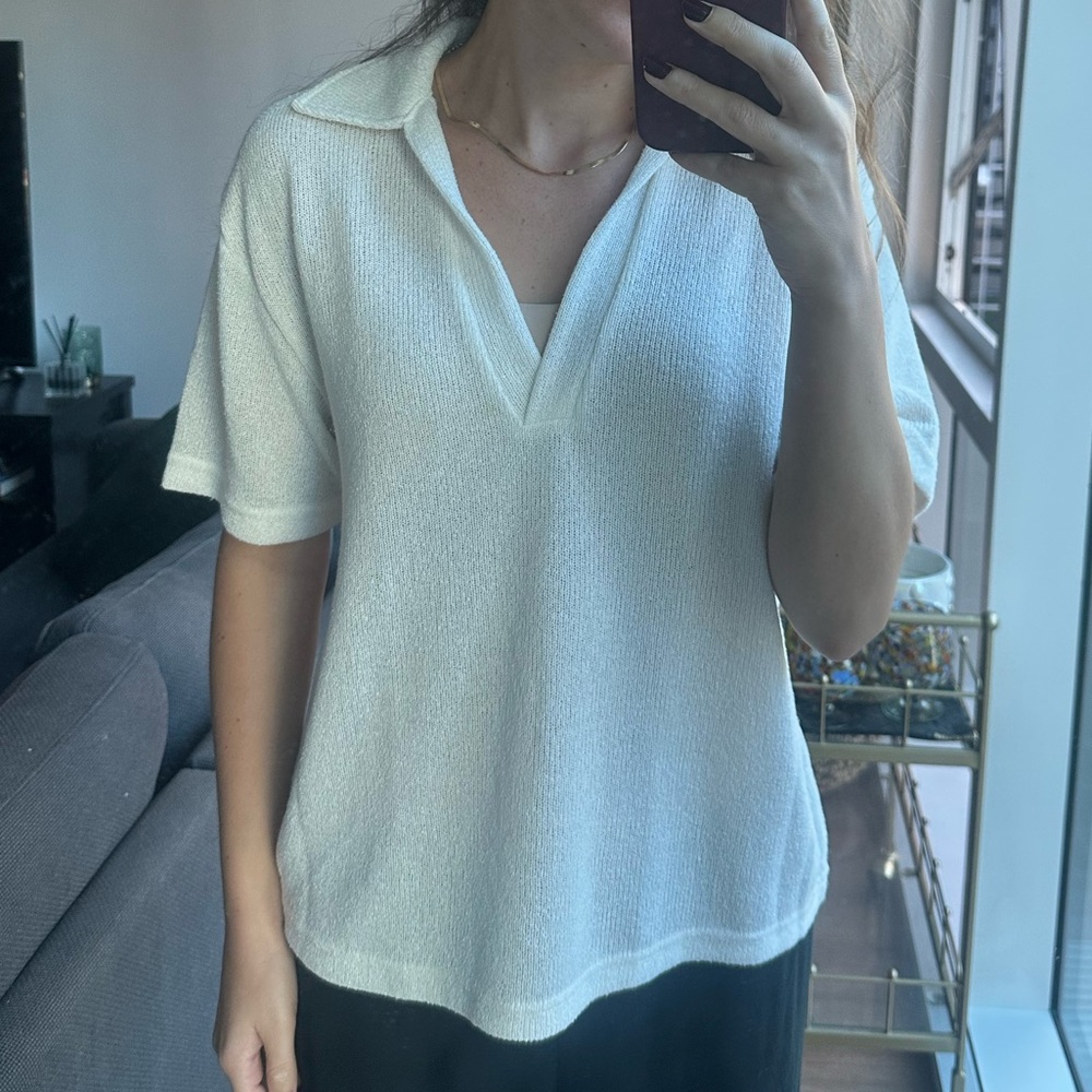 Knit polo